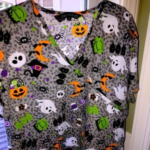 Halloween scrub tops